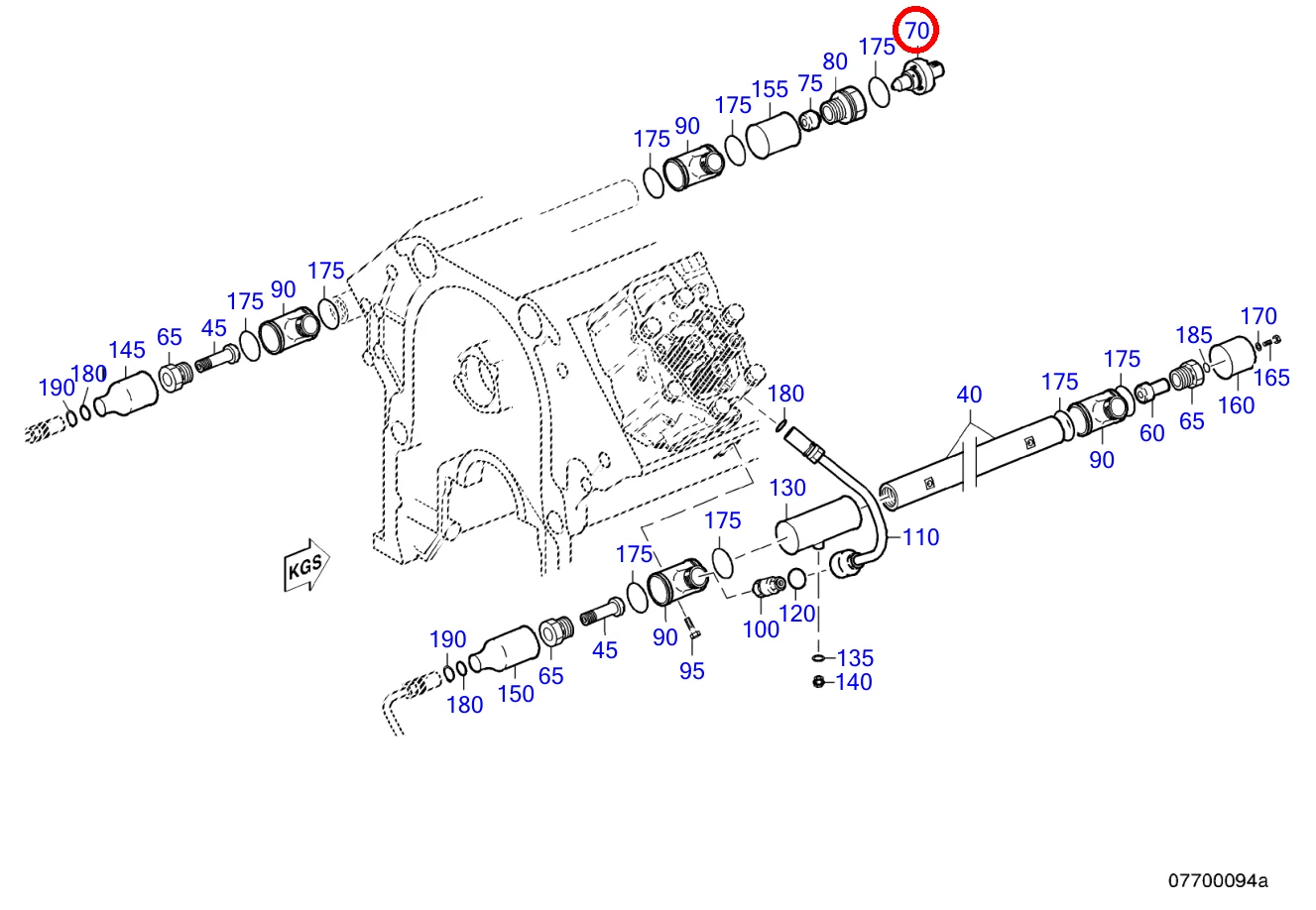 VALVE FUEL PRESSURE RELIEF 1550 BAR