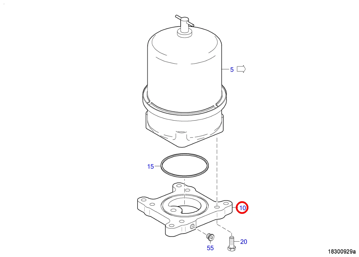 ADAPTER 2 LITER CENTRIFUGAL SPINNER BR 4000