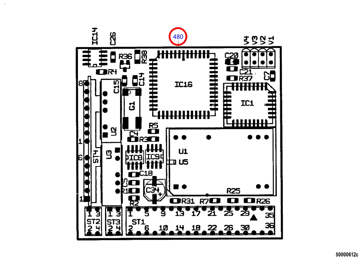 PLUG-IN BOARD NOT ADJUSTED