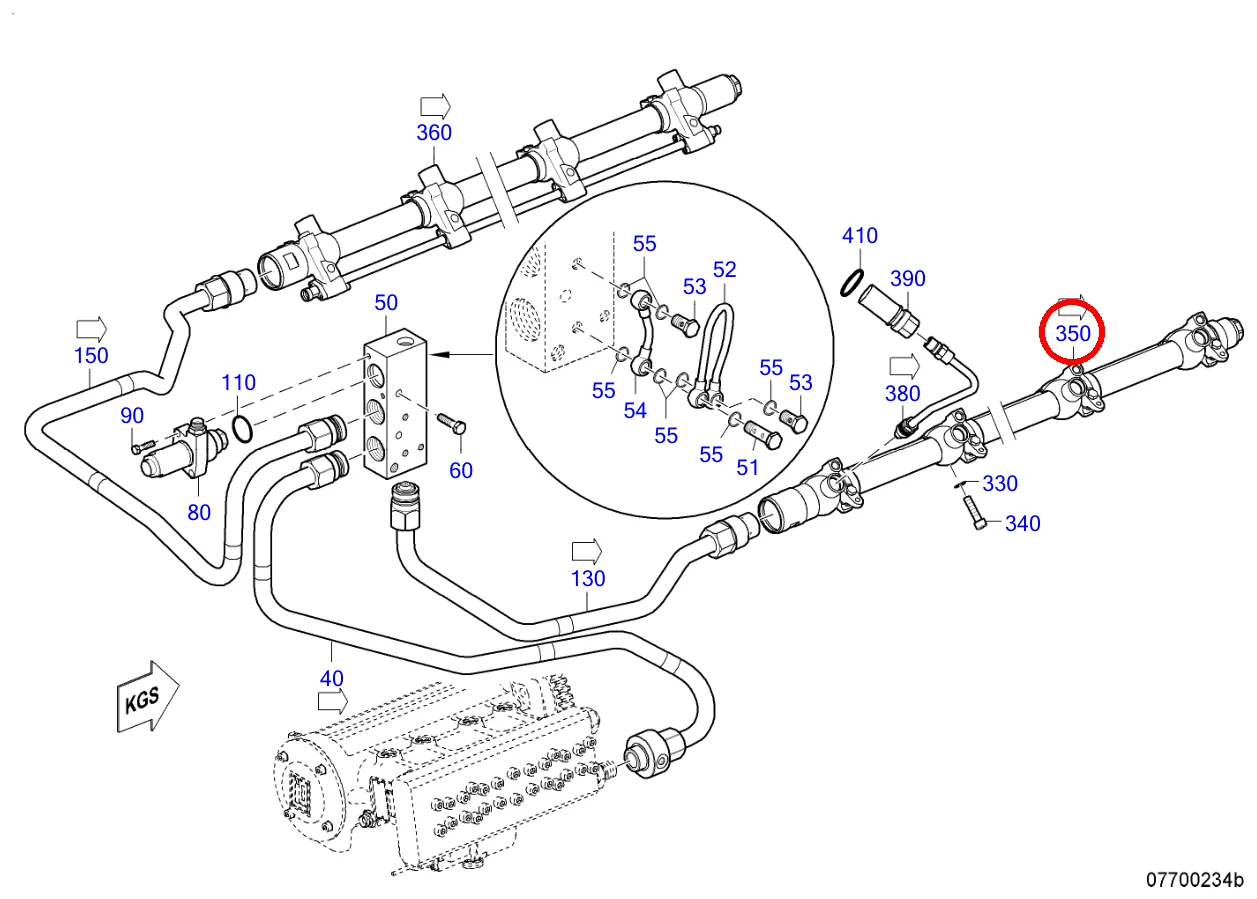 HP ACCUMULATOR DOUBLE-WALLED, LEFT