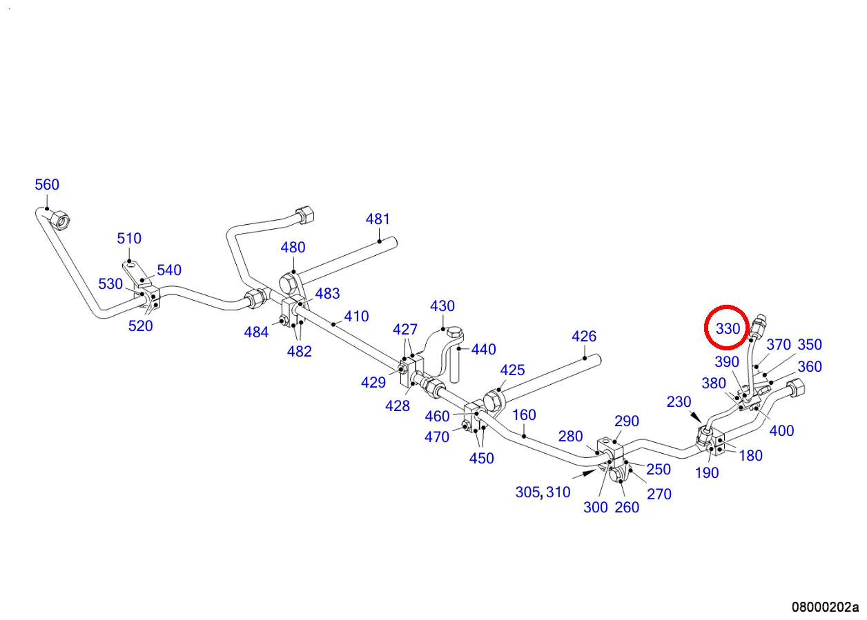 TUBE FUEL RETURN LOW PRESSURE A-BANK