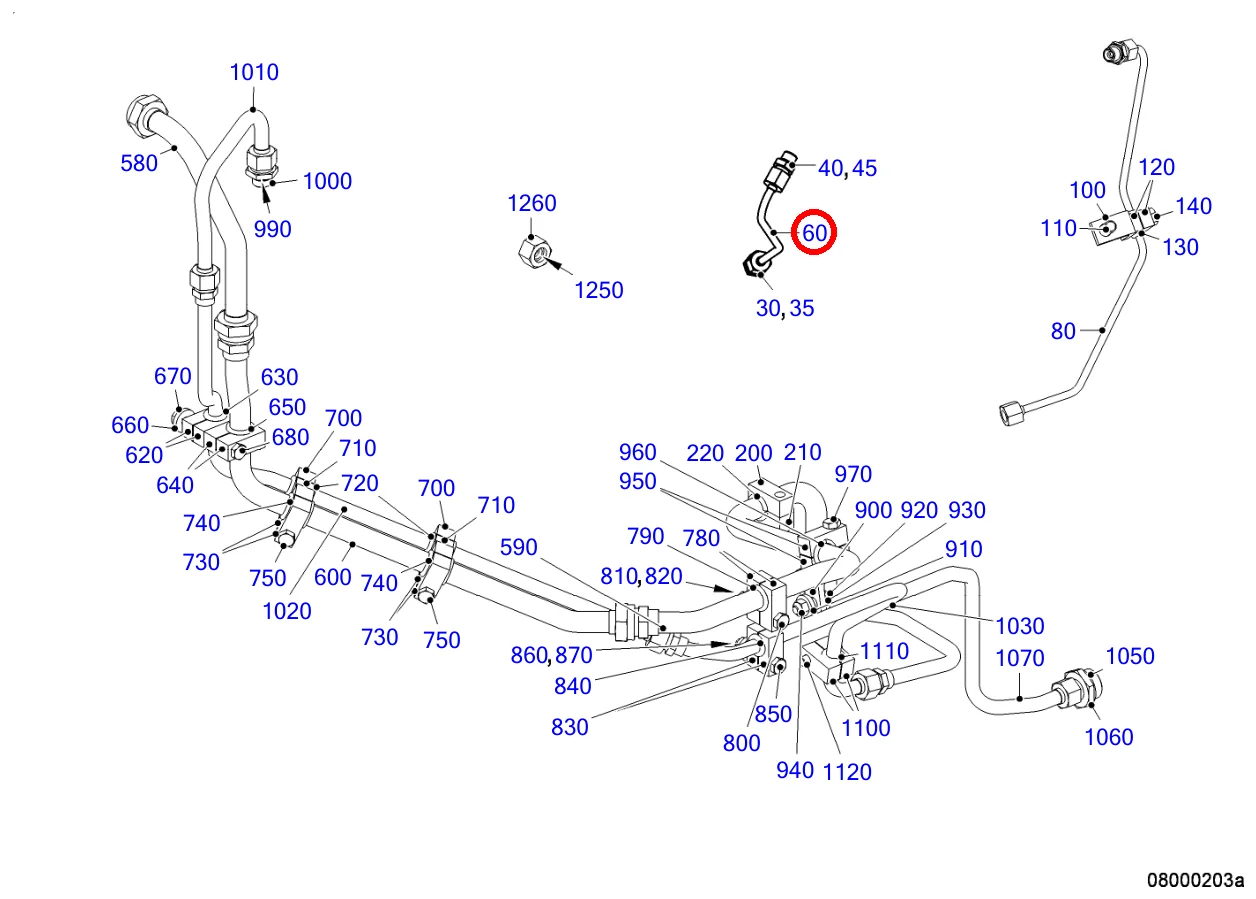 TUBE FUEL LOW PRESSURE RETURN