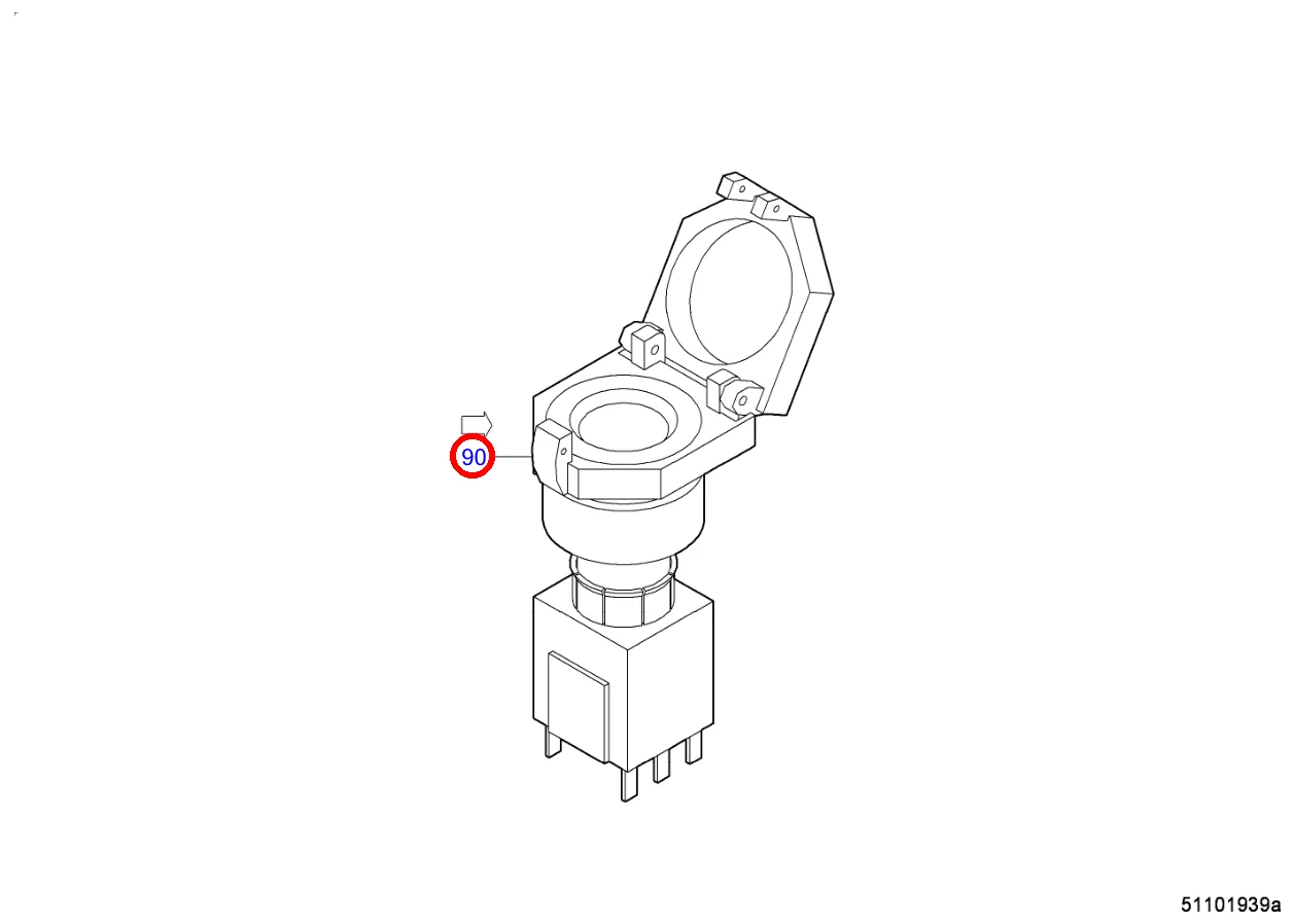 INDICATOR FOR CONTROL STAND BLUE LINE