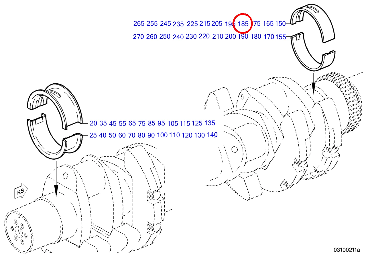 CRANKSHAFT BEARING SIZE 0-3 - Image 3