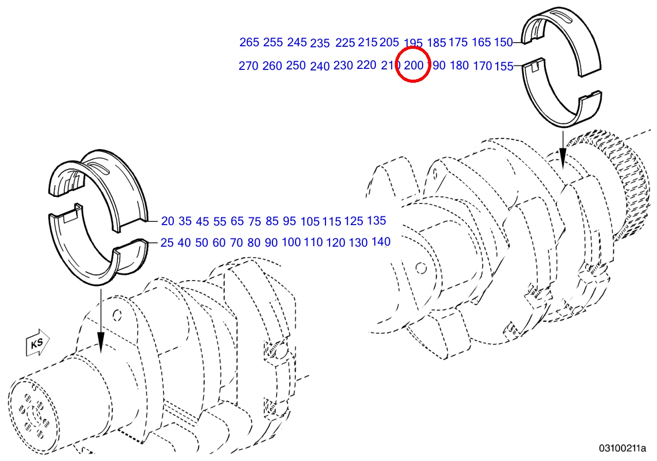 CRANKSHAFT BEARING SIZE 1-0 - Image 4