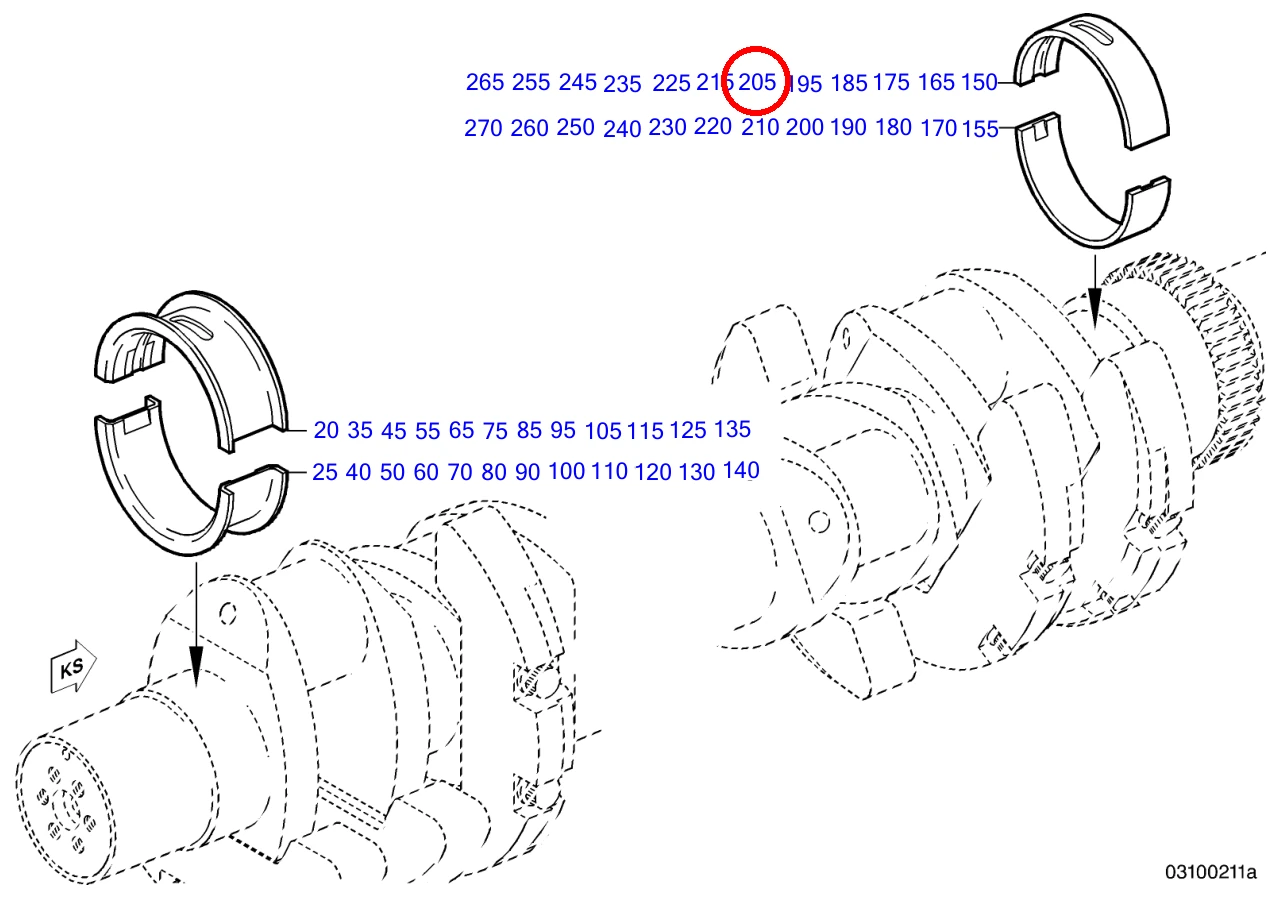 CRANKSHAFT BEARING SIZE 1-1 - Image 3