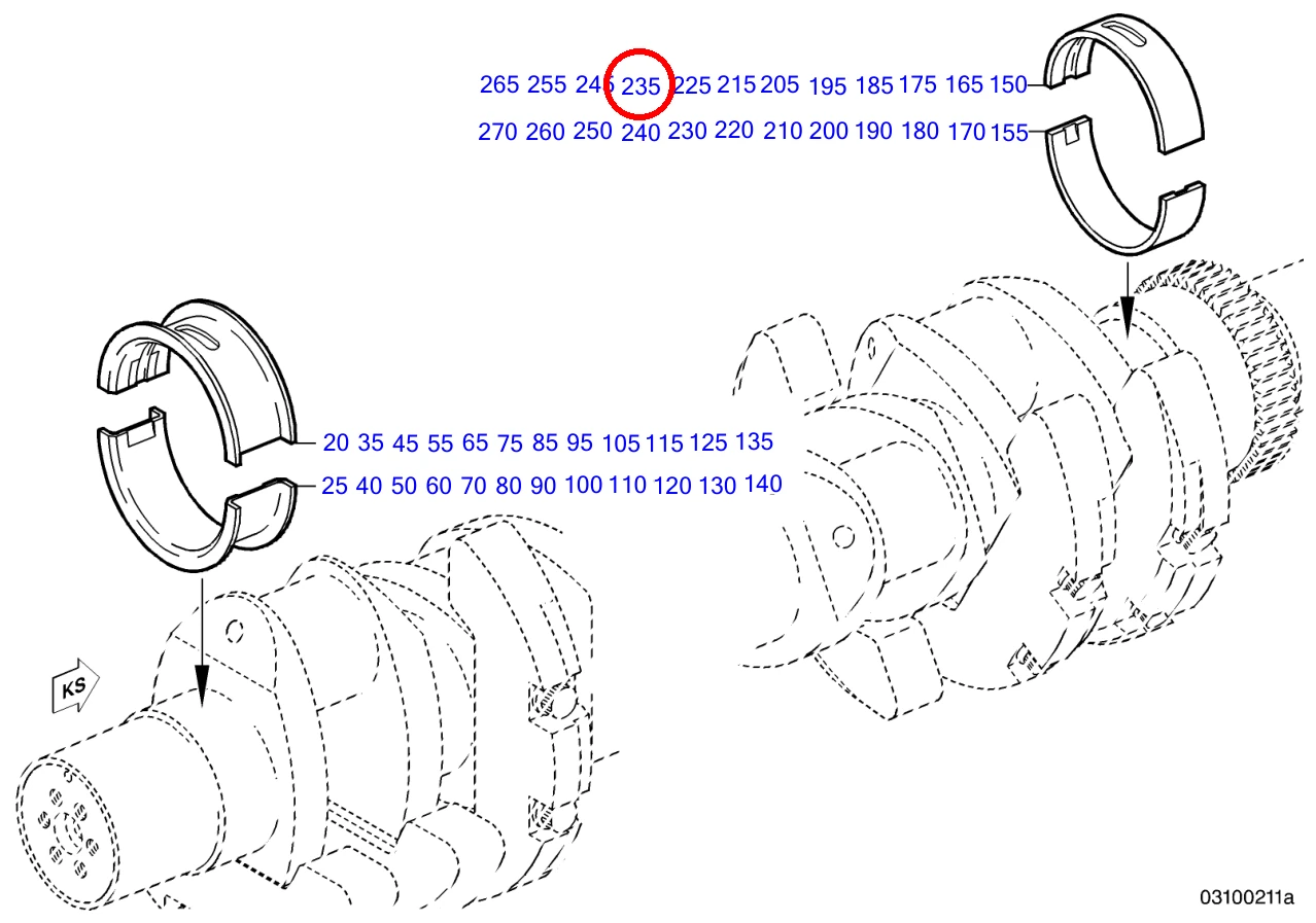 CRANKSHAFT BEARING SIZE 2-0 - Image 3