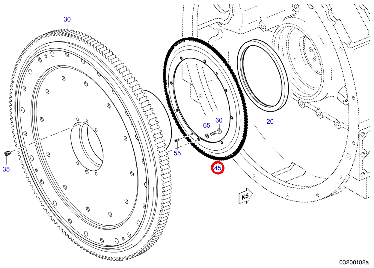 WHEEL MDEC TRS METERING CRANKSHAFT - Image 4