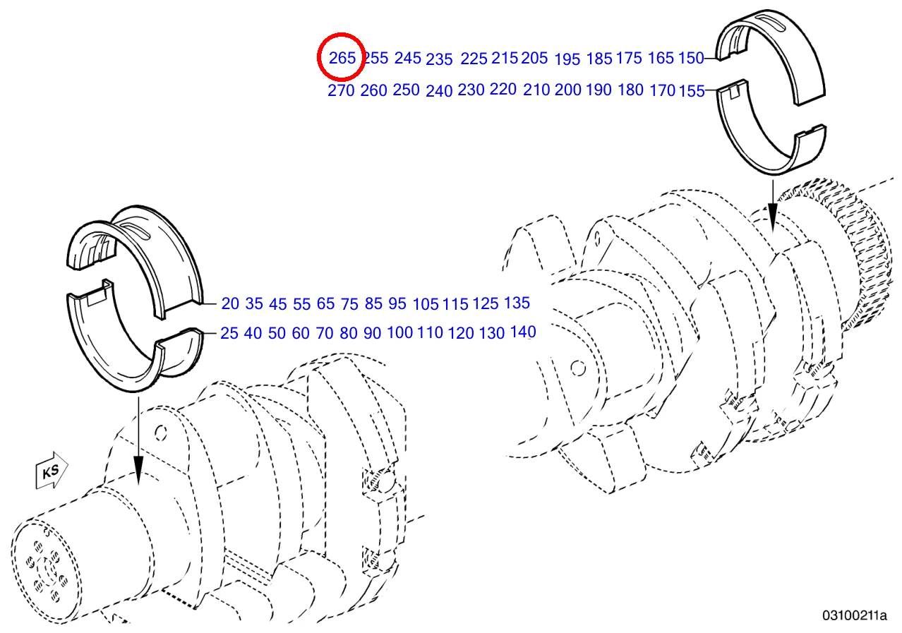 CRANKSHAFT BEARING SIZE 2-3 - Image 4
