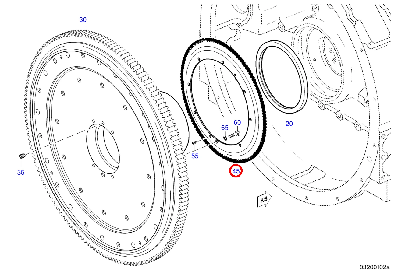 WHEEL MDEC TRS METERING CRANKSHAFT - Image 7