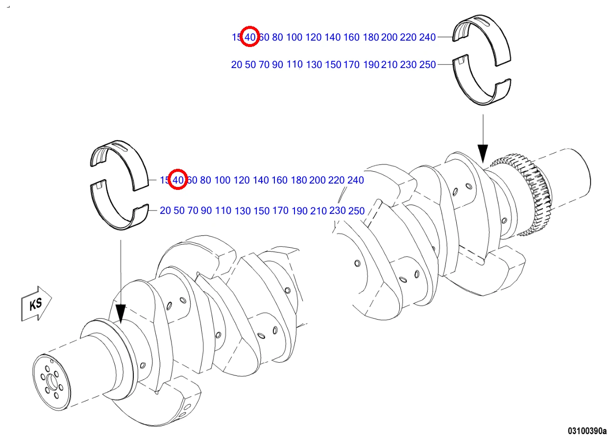 CRANKSHAFT BEARING SIZE 0-1 - Image 10