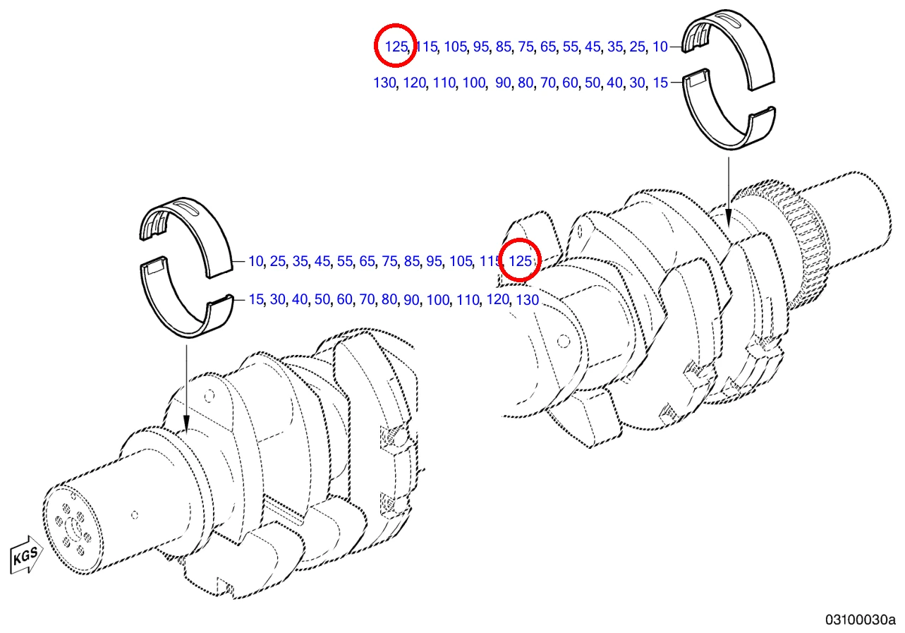 CRANKSHAFT BEARING SIZE 2-3 - Image 5