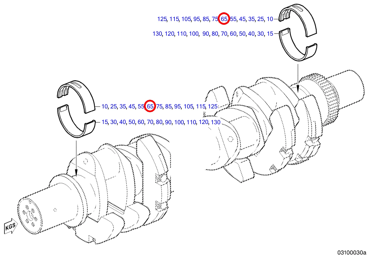CRANKSHAFT BEARING SIZE 1-1 - Image 6