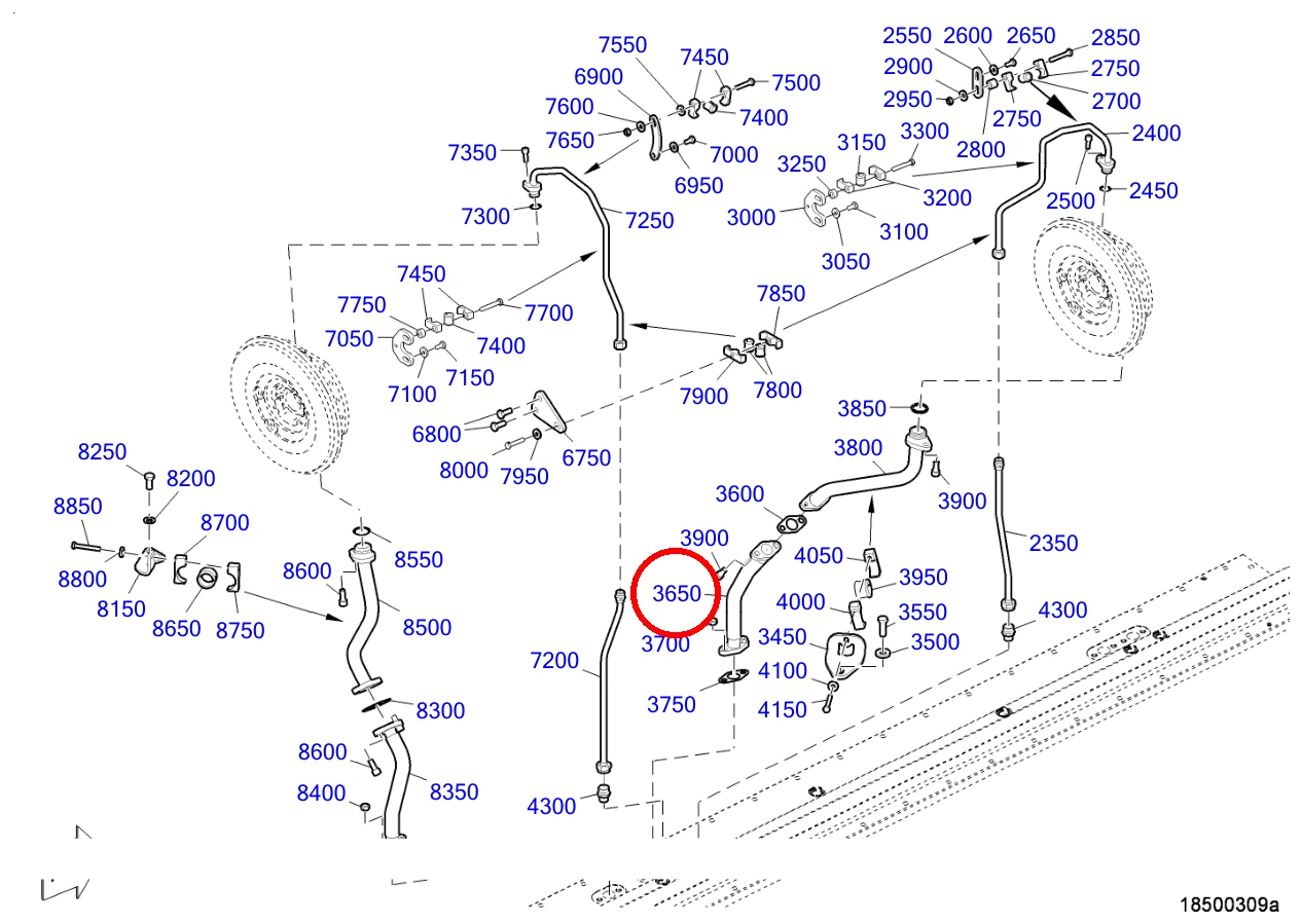 OIL LINE F/TURBO OIL SUPPLY - Image 2