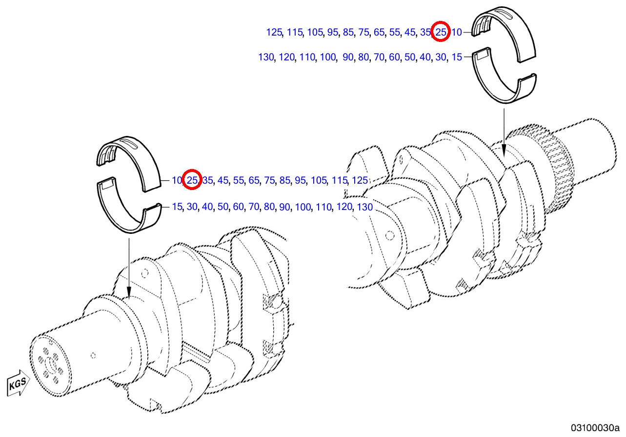 CRANKSHAFT BEARING SIZE 0-1 - Image 8